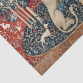 Die Dame und das Einhorn, zu meinem einzigen Wunsc Seidenpapier (Detail)