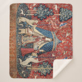 Die Dame und das Einhorn, zu meinem einzigen Wunsc Sherpadecke (Vorderseite)