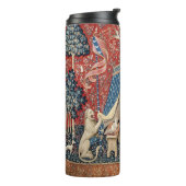 Die Dame und das Einhorn, zu meinem einzigen Wunsc Thermosbecher (Nach links gedreht)