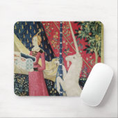 Die Dame und das Einhorn: "Zu meinem nur desire Mousepad (Mit Mouse)