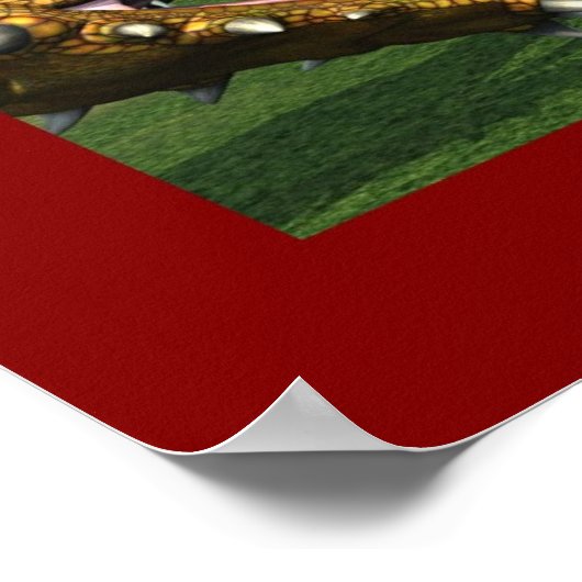 Die Dame und der Drache Poster (Ecke)