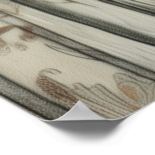 Die Dame und der Rabe Poster (Ecke)