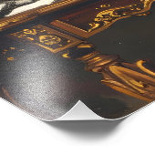 Die Dame und ihre Katze - ein zeitloser Viktoriani Fotodruck (Ecke)