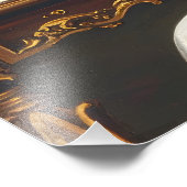 Die Dame und ihre Katze - ein zeitloser Viktoriani Fotodruck (Ecke)