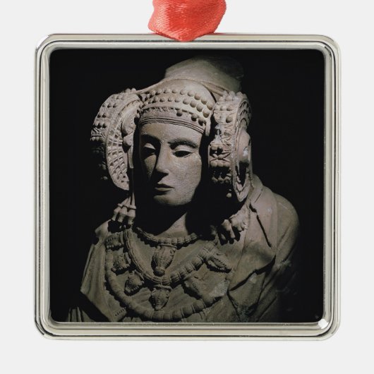 Die Dame von Elche Ornament Aus Metall (Vorne)