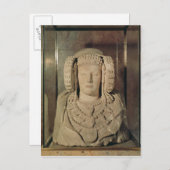 Die Dame von Elche Postkarte (Vorne/Hinten)