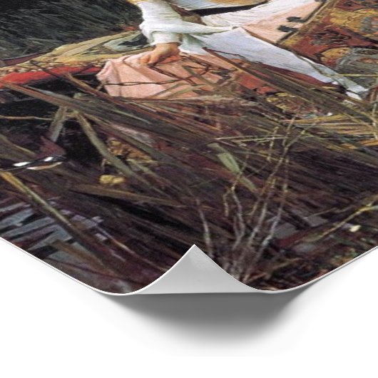 Die Dame von Shallot 1888 Poster (Ecke)