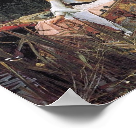 Die Dame von Shallot 1888 Poster (Ecke)