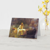 Die Dame von Shallot Karte (Gelbe Blume)