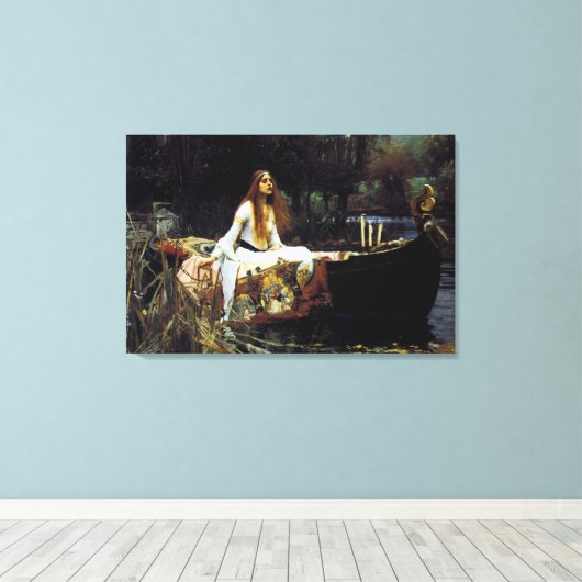 Die Dame von Shallot Leinwanddruck (Insitu (Holzboden))