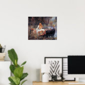 Die Dame von Shallot Poster (Heimbüro)