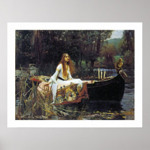 Die Dame von Shallot Poster