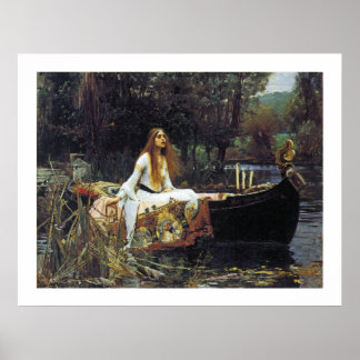 Die Dame von Shallot Poster