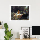 Die Dame von Shallot Poster (Heimbüro)