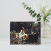 Die Dame von Shallot Postkarte (Stehend Vorderseite)