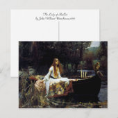 Die Dame von Shallot Postkarte (Vorne/Hinten)