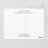 Die Dame von Shallot Postkarte (Rückseite)