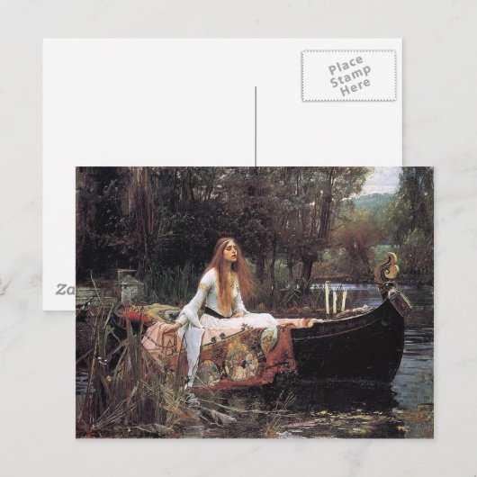 Die Dame von Shallot Postkarte (Vorne/Hinten)