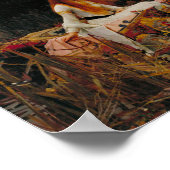 Die Dame von Shallot - Wasserhaus Poster (Ecke)