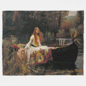Die Dame von Shalott 1888 John William Waterhouse Fleecedecke (Vorderseite (Horizontal))