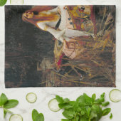 Die Dame von Shalott 1888 John William Waterhouse Geschirrtuch (Gefaltet)