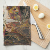 Die Dame von Shalott 1888 John William Waterhouse Geschirrtuch (Viertel Falte)