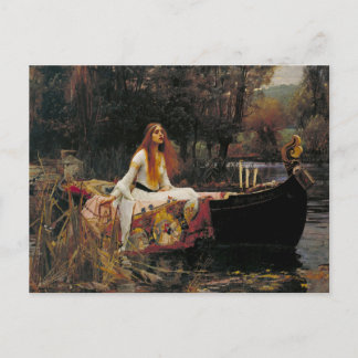 Die Dame von Shalott 1888 John William Waterhouse Postkarte