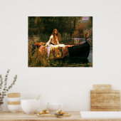 Die Dame von Shalott (1888) ~ Leinwand der Bildend Poster (Küche)