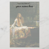 Die Dame von Shalott auf Boot durch JW Waterhouse Briefpapier (Vorderseite)