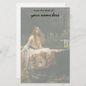 Die Dame von Shalott auf Boot durch JW Waterhouse Briefpapier (Vorne/Hinten)