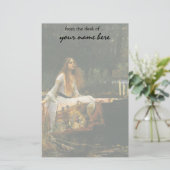 Die Dame von Shalott auf Boot durch JW Waterhouse Briefpapier (Stehend Vorderseite)