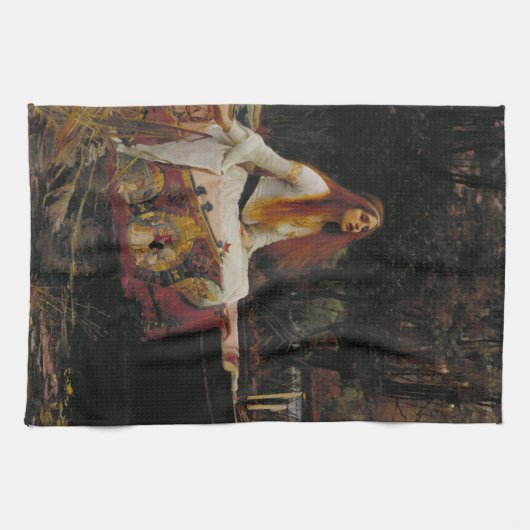 Die Dame von Shalott Geschirrtuch (Horizontal)