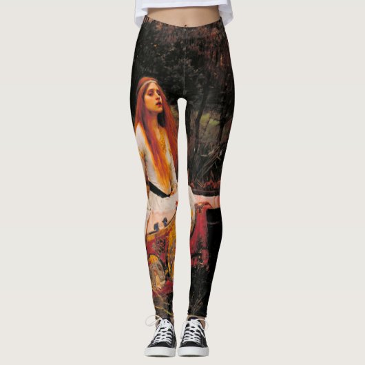 Die Dame von Shalott John William Waterhouse Leggings (Vorderseite)
