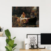 Die Dame von Shalott, John William Waterhouse Poster (Heimbüro)