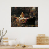 Die Dame von Shalott, John William Waterhouse Poster (Küche)