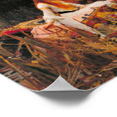 Die Dame von Shalott John William Waterhouse Poster (Ecke)