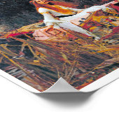 Die Dame von Shalott, John William Waterhouse Poster (Ecke)