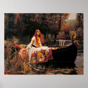 Die Dame von Shalott John William Waterhouse Poster