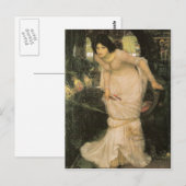 Die Dame von Shalott - John William Waterhouse Postkarte (Vorne/Hinten)