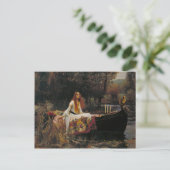 Die Dame von Shalott, John William Waterhouse Postkarte (Stehend Vorderseite)