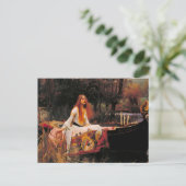 Die Dame von Shalott John William Waterhouse Postkarte (Stehend Vorderseite)
