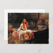 Die Dame von Shalott John William Waterhouse Postkarte (Vorne/Hinten)