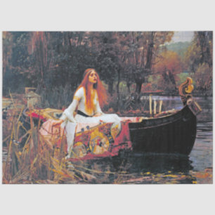 Die Dame von Shalott, John William Waterhouse Seidenpapier