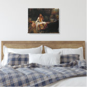 Die Dame von Shalott Leinwanddruck (Insitu (Schlafzimmer))