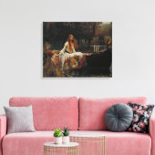 Die Dame von Shalott Leinwanddruck (Insitu (Wohnzimmer))