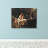 Die Dame von Shalott Leinwanddruck (Insitu (Holzboden))