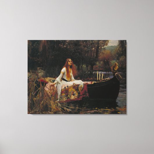 Die Dame von Shalott Leinwanddruck (Vorderseite)