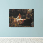 Die Dame von Shalott Leinwanddruck (Insitu (Holzboden))
