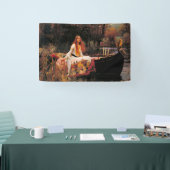 Die Dame von Shalott (mittelalterliche Schönheit) Banner (Messe)