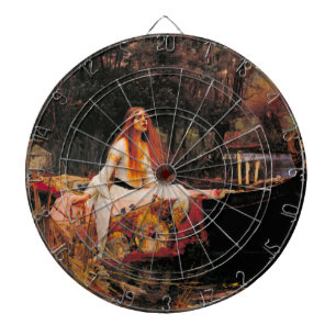 Die Dame von Shalott (mittelalterliche Schönheit) Dartscheibe
